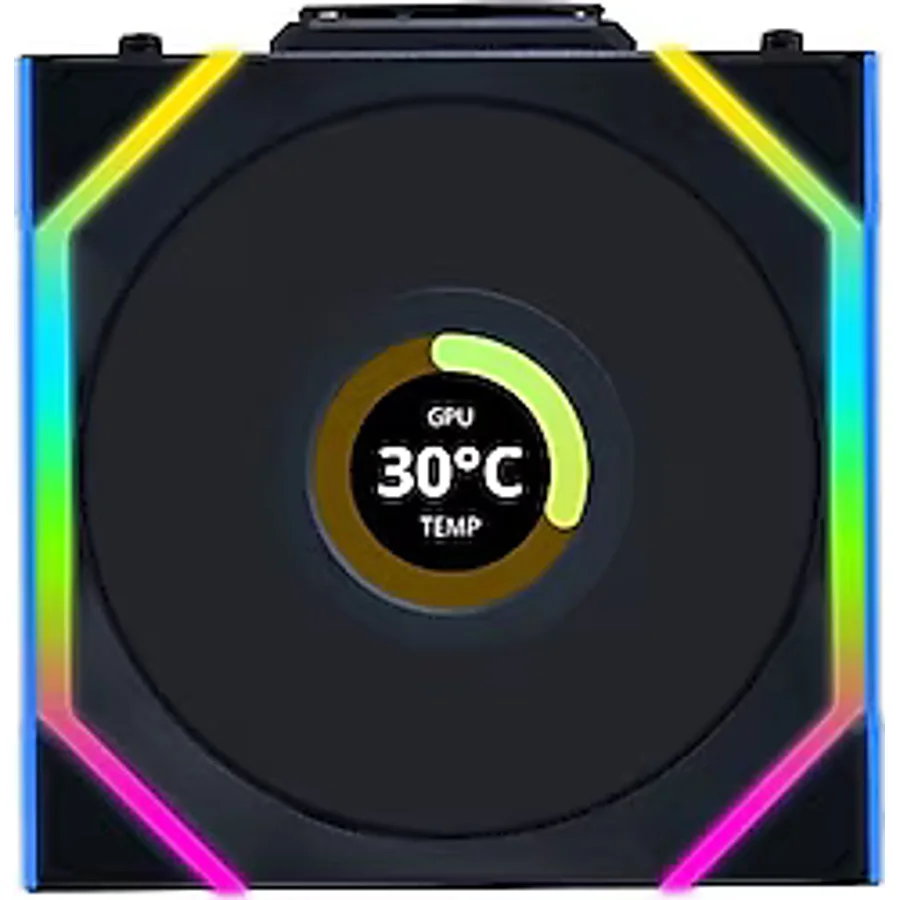 Lian Li UNI FAN SL Wireless LCD 120 G99.12SLLCD1W1B.00 Siyah 12 cm Kasa Fanı
