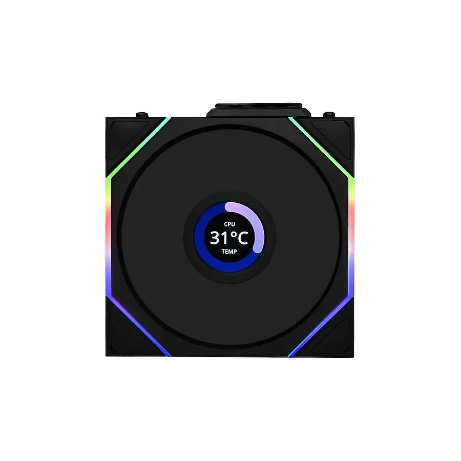 Lian Li UNI FAN TL Wireless LCD 120 G99.12TLLCD1W1B.00 Siyah 12 cm Kasa Fanı