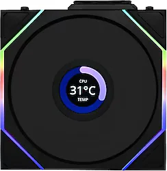 Lian Li UNI FAN TL Wireless LCD 120 G99.12TLLCD1W1B.00 Siyah 12 cm Kasa Fanı
