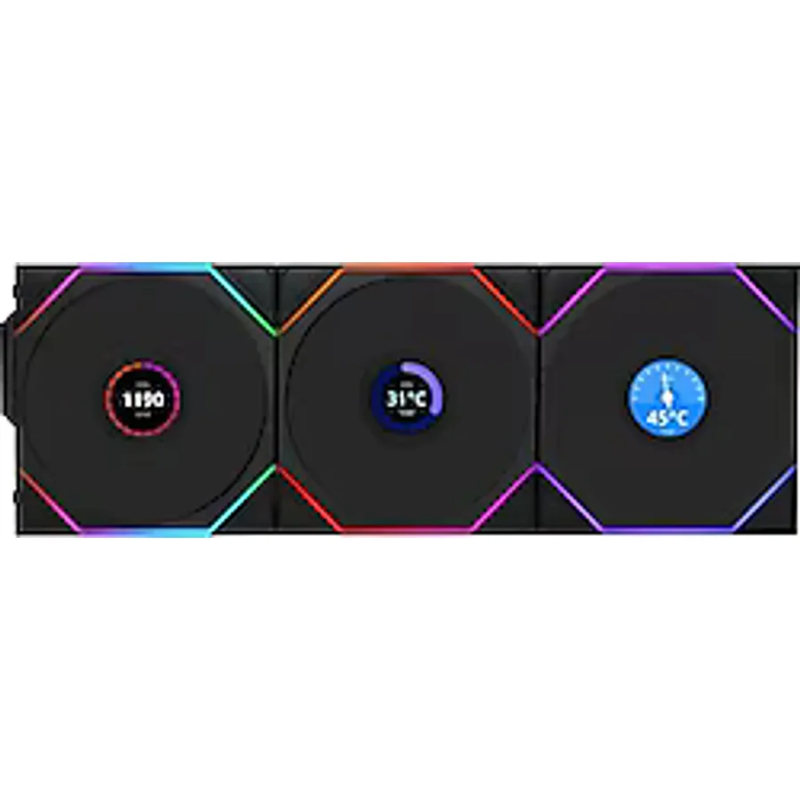 Lian Li UNI FAN TL Wireless LCD 120 G99.12TLLCD1W3B.00 Siyah 3'lü 12 cm Kasa Fanı