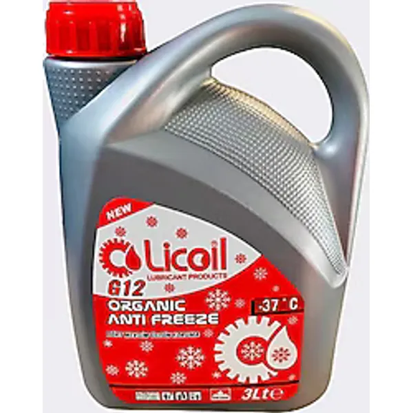 Licoil G12 Organik -37 Derece 3 lt Kırmızı Antifriz