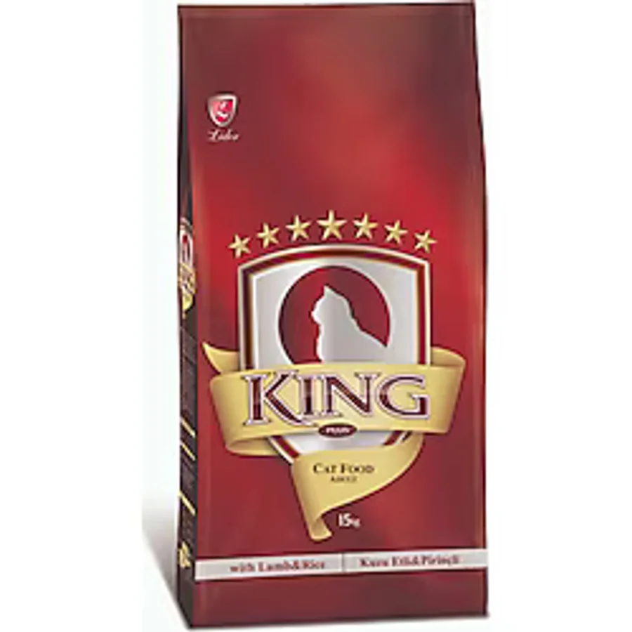 Lider King Kuzu Etli Pirinçli 15 kg Yetişkin Kedi Maması