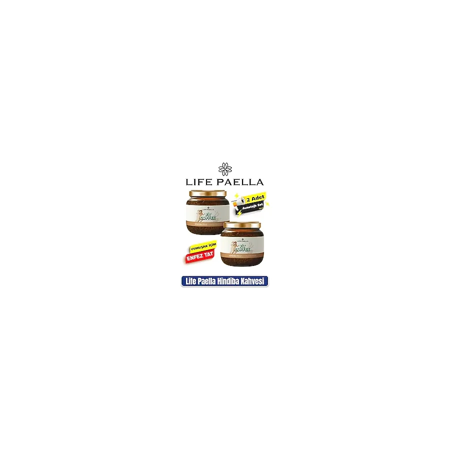 Life Paella 2 Adet Hindiba Kahvesi Detox Kahve 2x 150 gr - Öğütülmüş