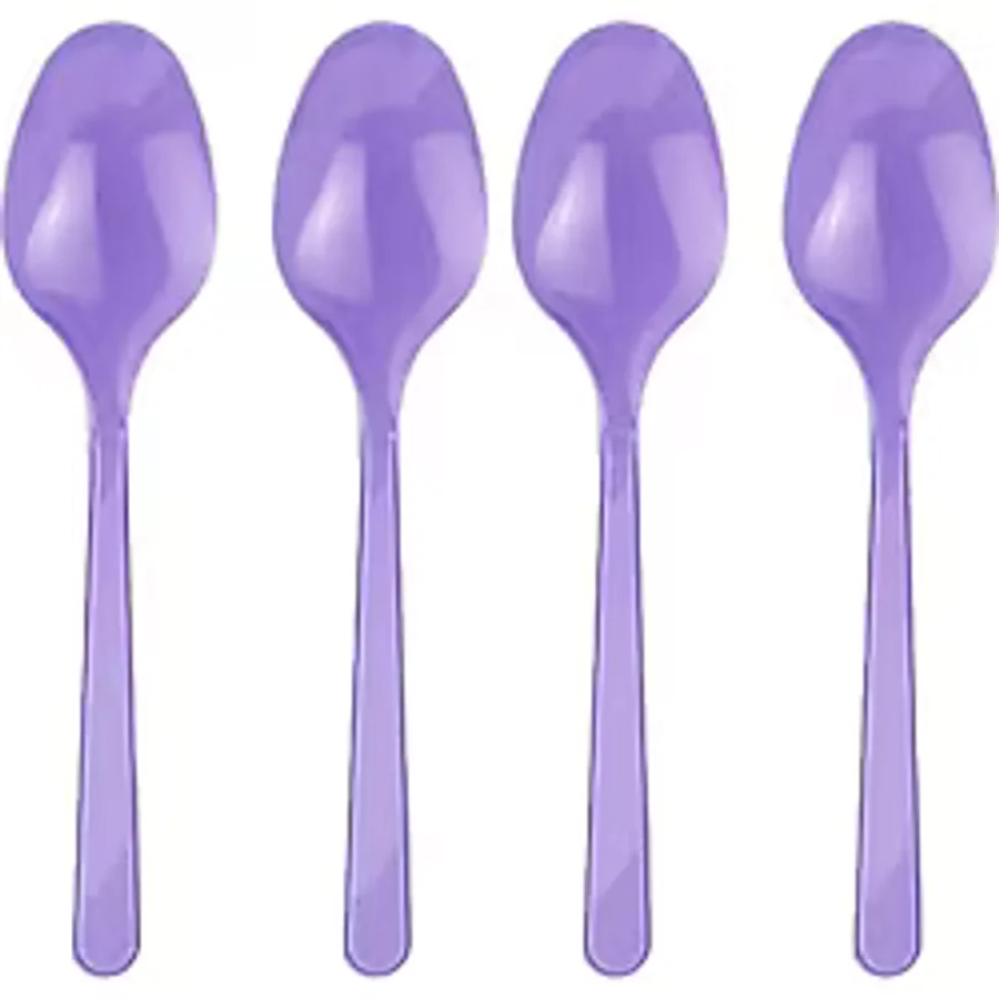Lila Plastik Kaşık