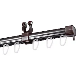 Linadora U Biçimli Perde Rayı 110 cm Ceviz