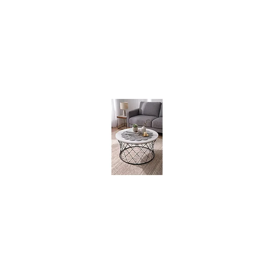 LinaHouse Gri Yuvarlak Runner Orta Sehpa Ve Masa Örtüsü 50 cm - Premium El Yapımı Kordon İp Dekoratif Örtü