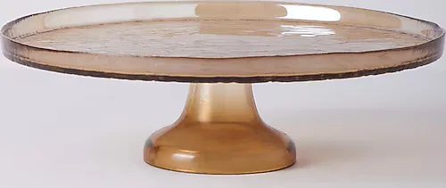Linens Gleam Amber 32 cm Ayaklı Servis Tabağı