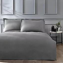 Linens Mist Gri Tek Kişilik Yatak Örtüsü Takımı
