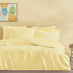 Linens Mix & Match Pamuk Saten 2'li Volanlı Yastık Kılıfı Seti Sarı