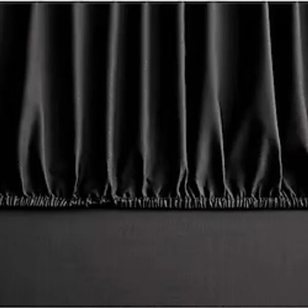 Linens Mix&Match Siyah Pamuk Saten Çift Kişilik Lastikli Çarşaf