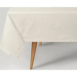 Linens Motion 150x300 cm Masa Örtüsü Ekru