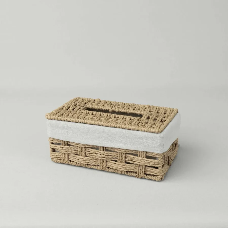 Linens Tidy Pecete Kutusu 25x14,5x10,7 Cm Naturel