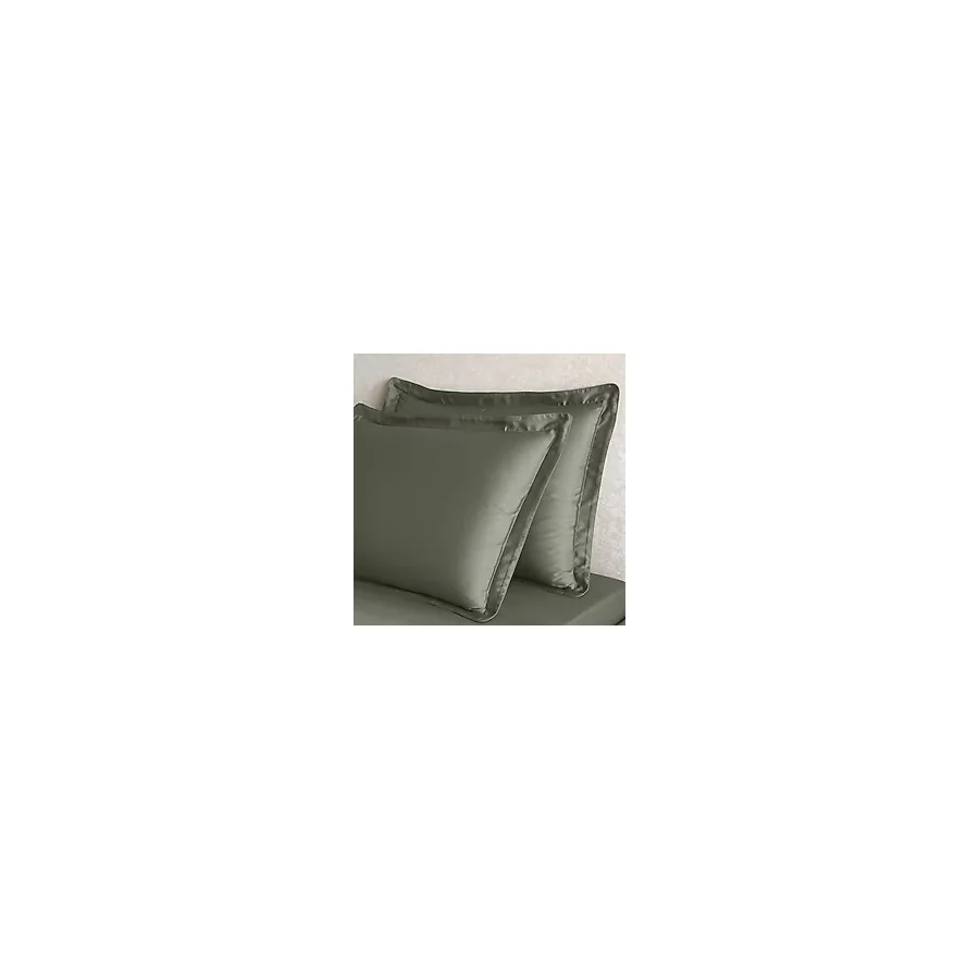 Linens X TENCELTM Lyocell 2'li Volanlı Yastık Kılıfı Yeşil