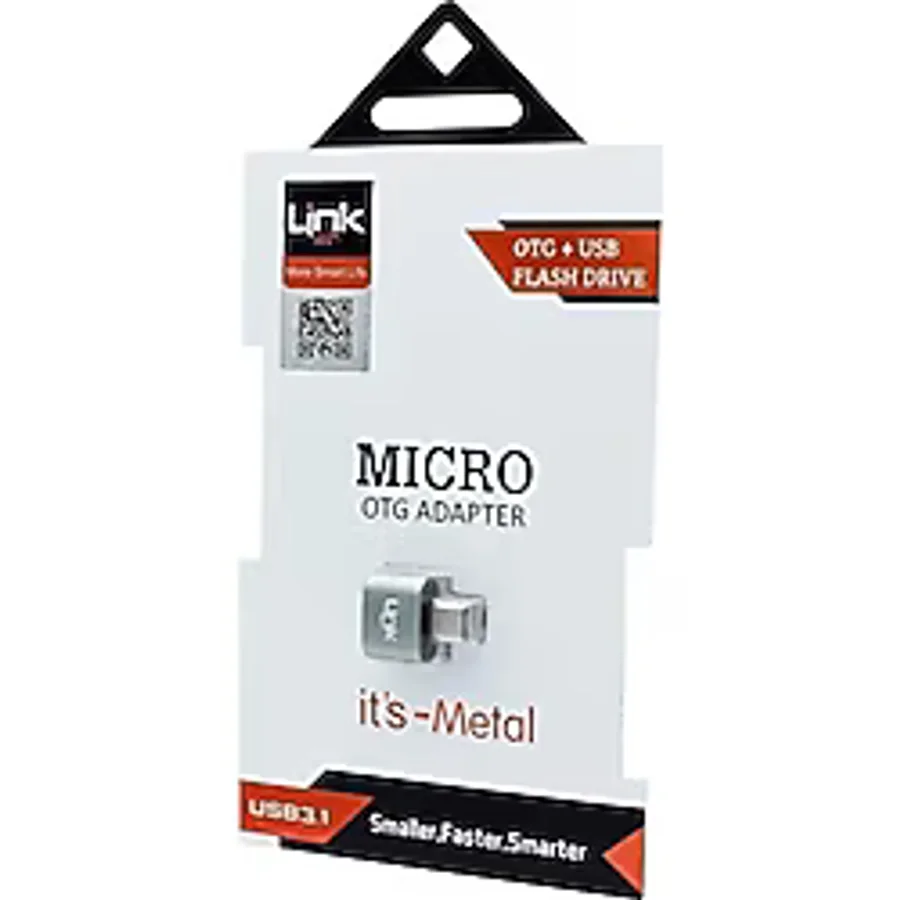 LinkTech O185 USB to Micro USB Çevirici OTG Flash Drive Metal Adaptör