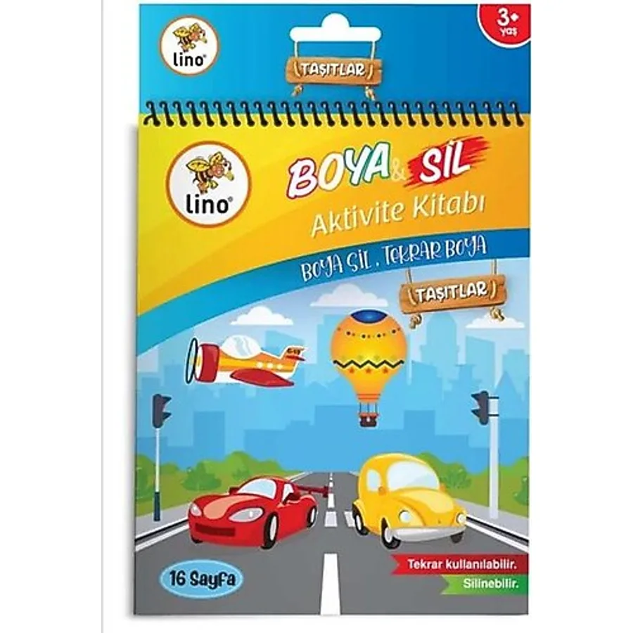 Lino Boya - Sil Aktivite Boyama Kitabı - Araçlar - Kolektif