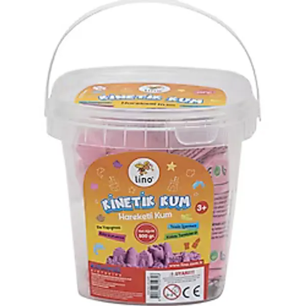 Lino Kinetik Kum 500 gr Kovalı 3 Kalıplı LN-500 Pembe