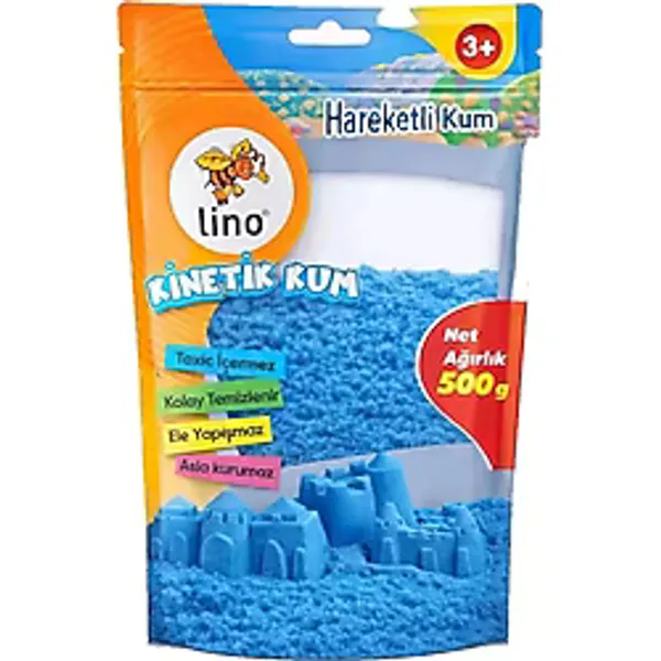 Lino Kinetik Kum 500 Gr Mavi Doypack