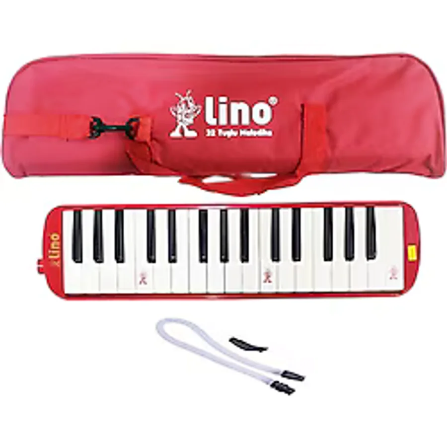 Lino LN-32 Çantalı Kırmızı 32 Tuşlu Melodika