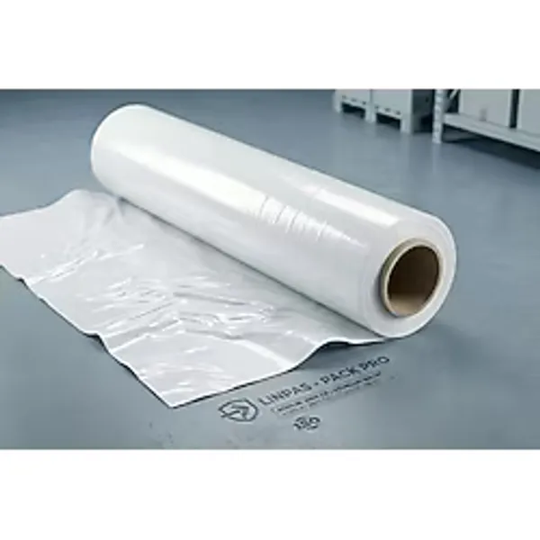 LİNPAŞ BLOWN & CAST EXTRUSION Palet Streç Film 23 Mic 500 Mm 2000 Gr Beyaz Renk Armor Wrap