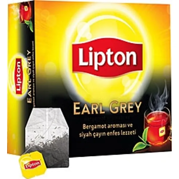 Lipton Earl Grey 2 gr 100'lü Bergamotlu Bardak Poşet Çay