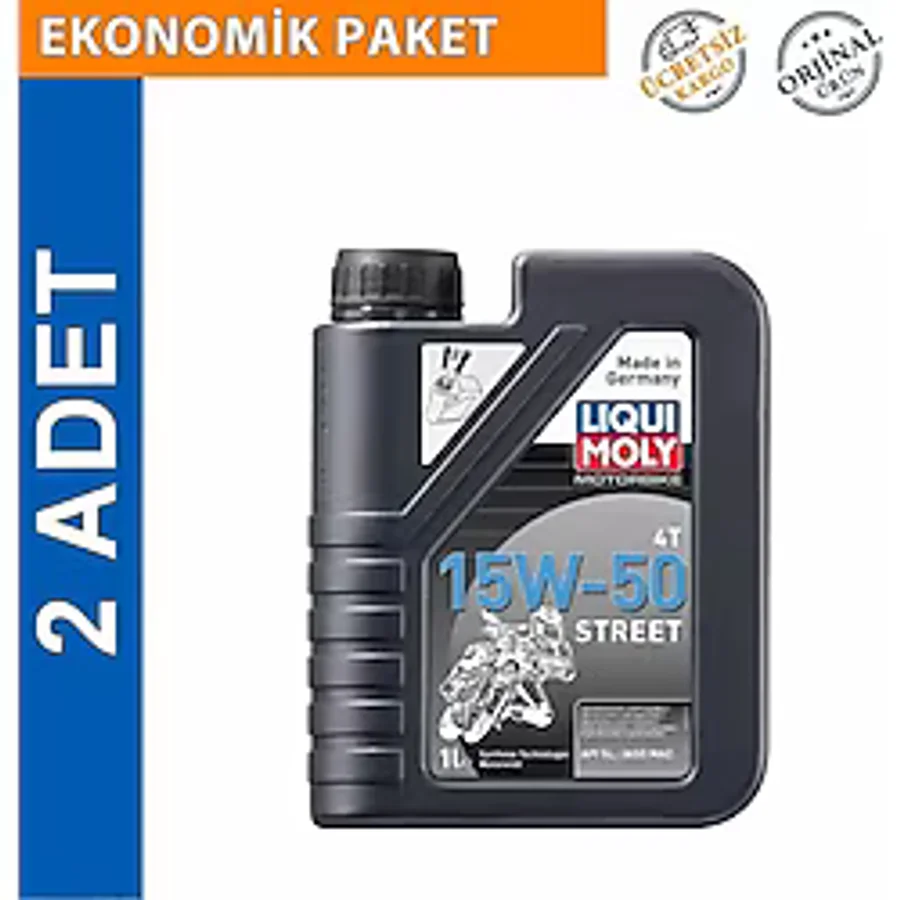 Liqui Moly Street 15W-50 4T 4 lt 2'li Motosiklet Yağı