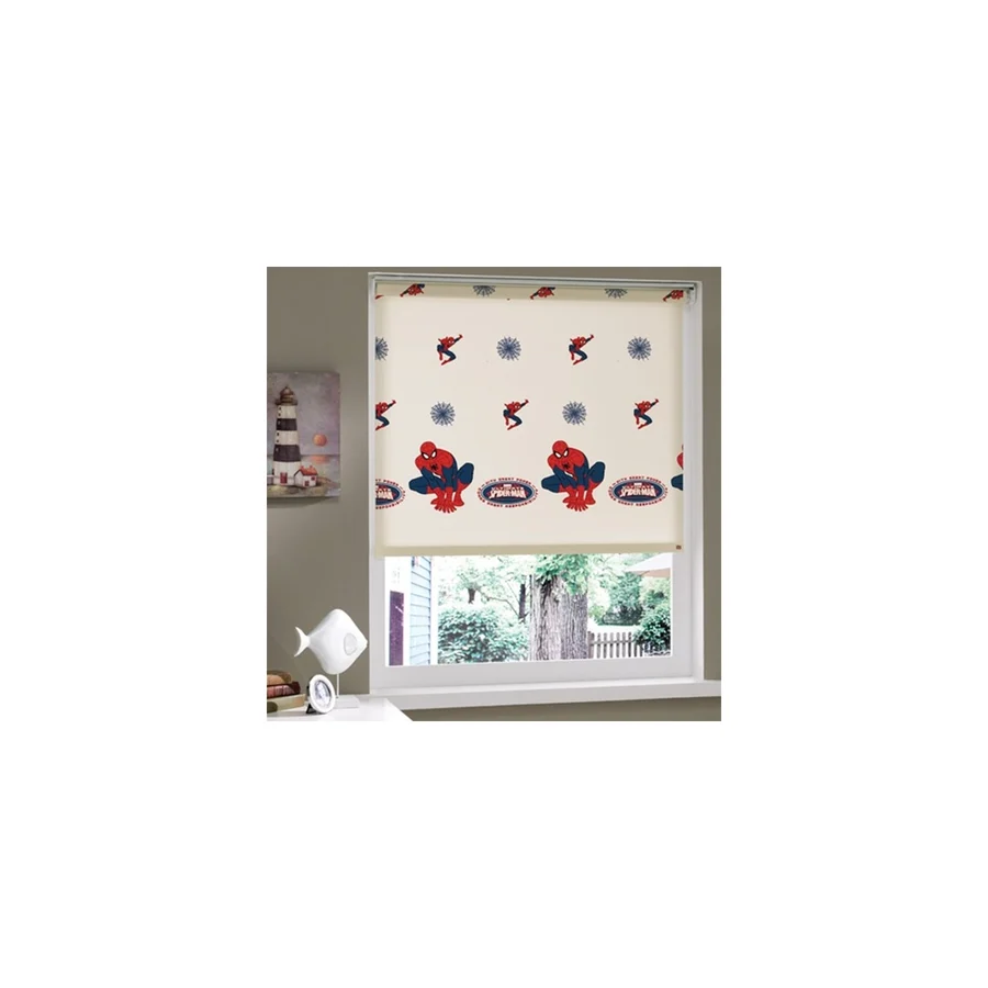 Lisanslı Spiderman Örümcek Adam Çocuk Odası Stor Perde 110 x 200 cm