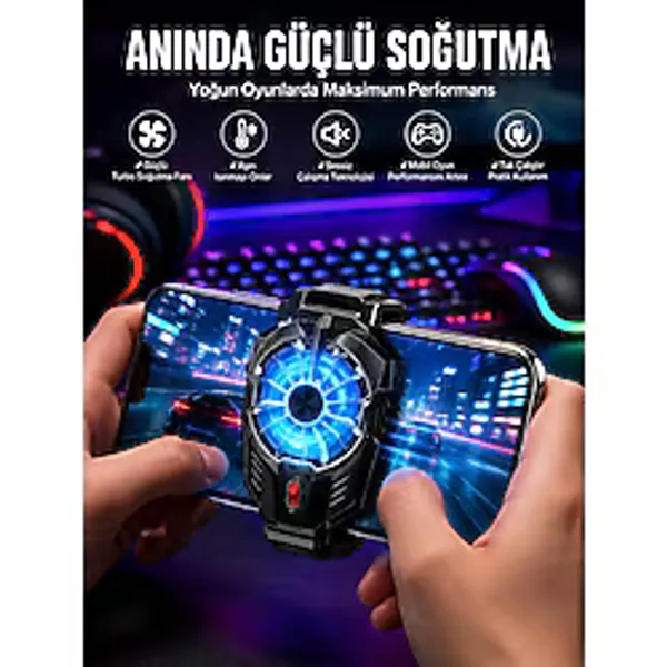Lisinya Telefon Soğutucu Fanlı Güçlü Motor Radyatör - Kız Aksesuarı