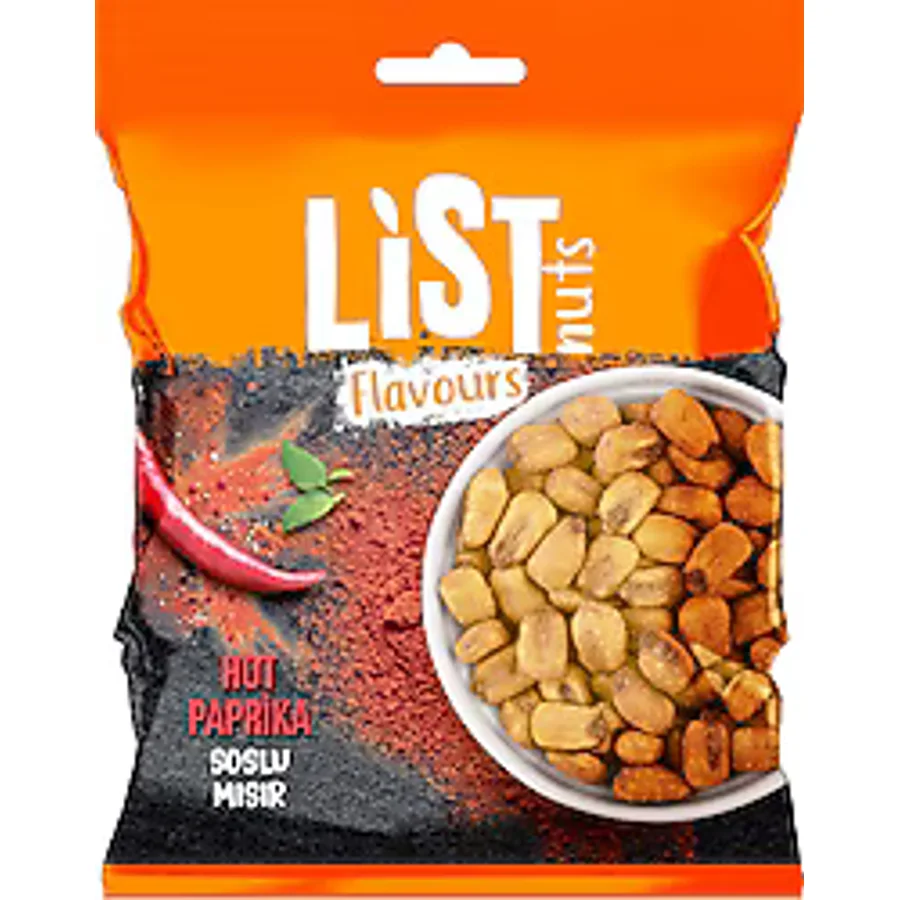 List Nuts Flavours Hot Paprika Soslu Mısır 75 gr