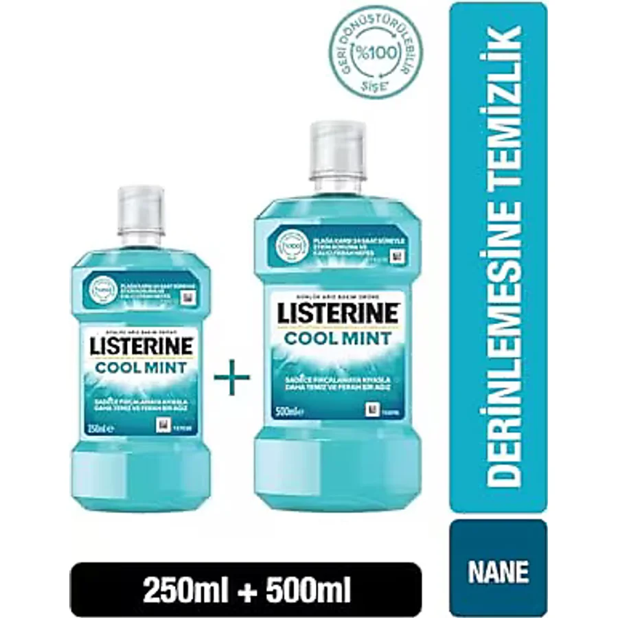 Listerine Cool Mint 500 + 250 ml Gargara