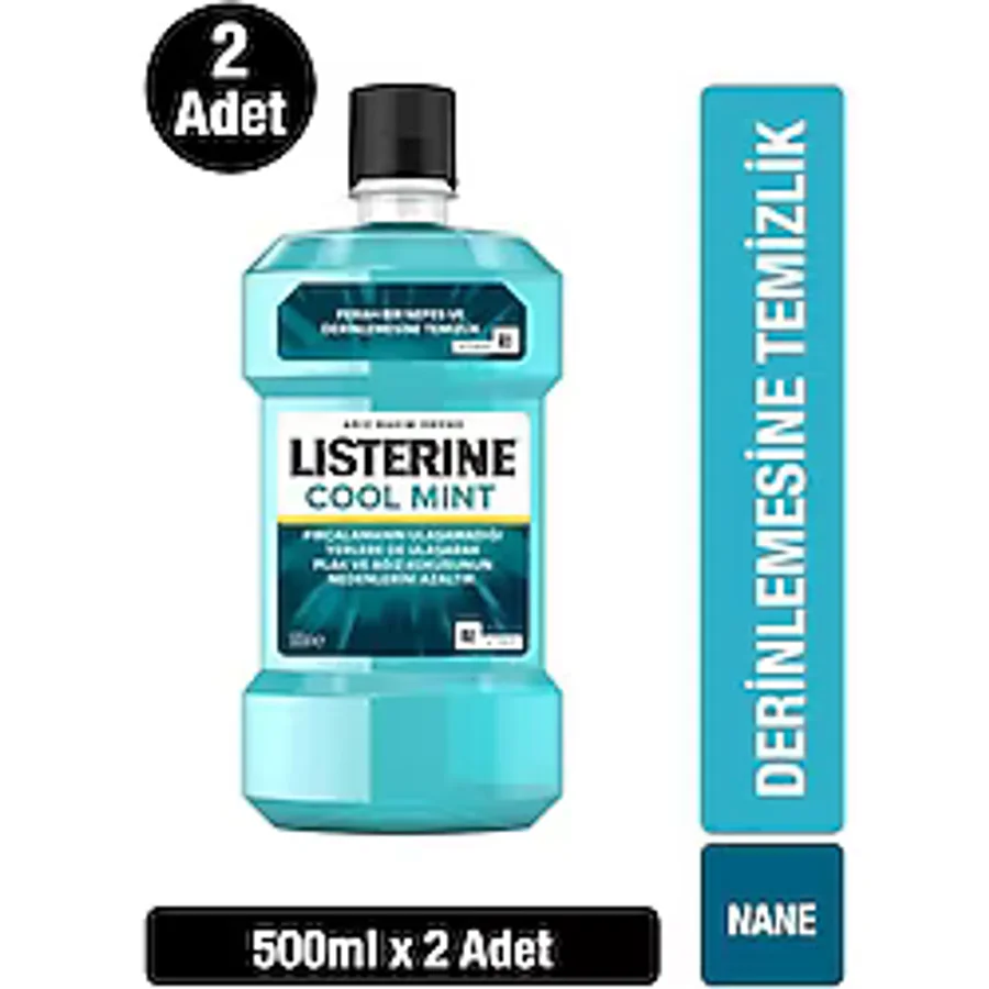 Listerine Cool Mint 500 ml 2 Adet Gargara