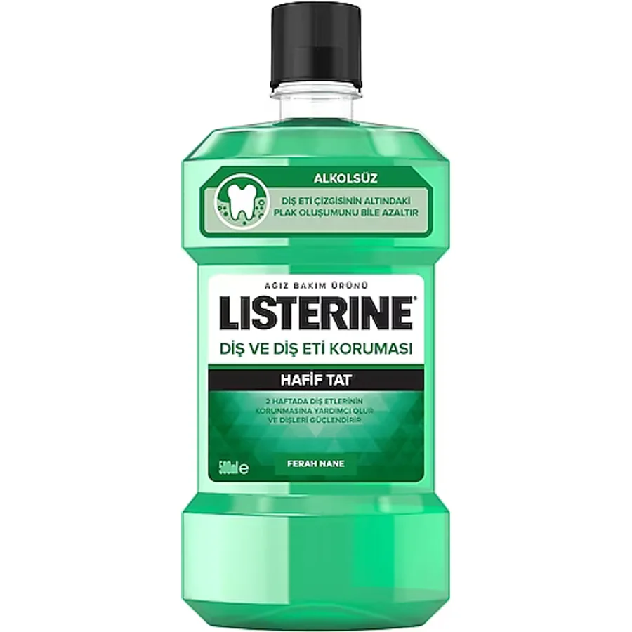 Listerine Diş ve Diş Eti Koruması Hafif Tat 500 ml Gargara