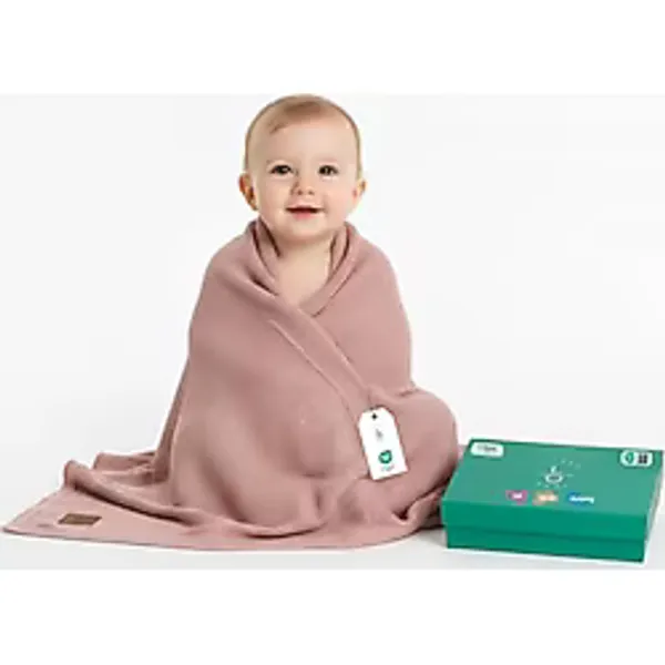 Little Dedi İpeksi Yumuşak%100 Lyocell TencelTM Bebek Örme Battaniye, Oekotex 100 - Hipoalerjenik ve Isı Düzenleyici - Yeni Doğanlar için Lüks Konfor Dua Model (Pembe)