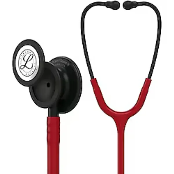Littmann 3mTM Classic IIITM Stetoskop 5868, 27 Inç, Siyah Dinleme Çanı, Bordo Hortum, 82 g Ağırlık - yok