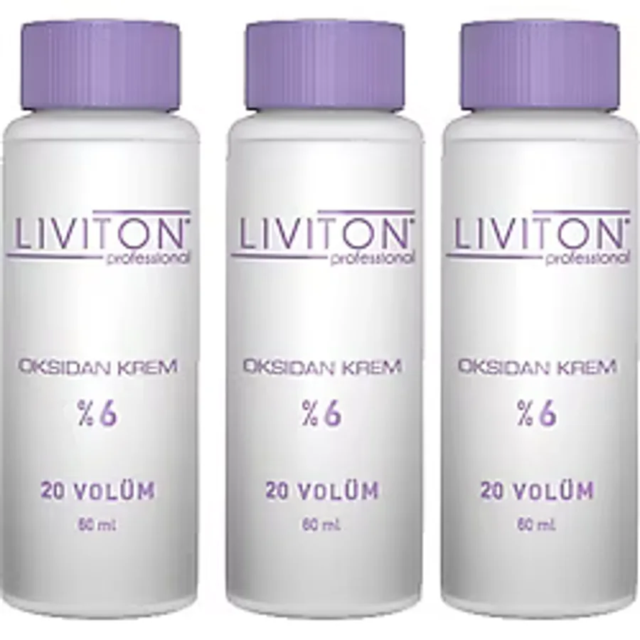 Liviton 20 Volume %6 Oksidan Krem 3 x 60 ML diger