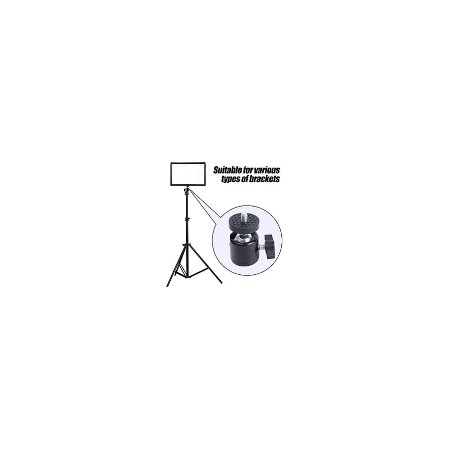 Livizmir Moda 360 Döner Mafsallı Vida Adaptörü, 1/4 Bağlantı Uyumlu Tripod ve Monopod Aksesuarı, Kamera, Akıllı Telefon, Gopro, Mikrofon, LED Işık, Video Monitör ile Uyumlu Montaj Parçası