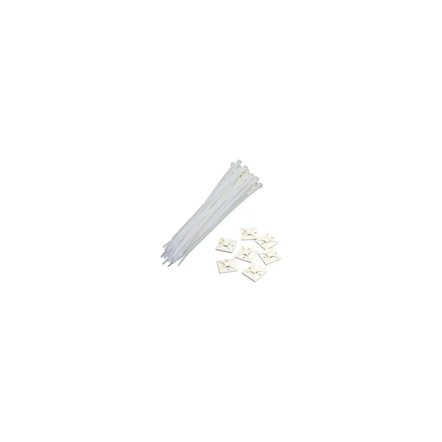 LIVOLO Gwest 28X28 mm Yapışkanlı Kroşe Kelepçe Seti ...20 Li Paket