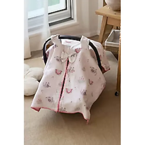 lizayn home %100 Pamuklu Çift Taraflı Müslin Puset Örtüsü