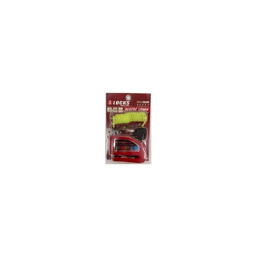 Locks Motor Fs8302 Alarmlı Disk Kilidi Hatırlatma Kablosu Hediyeli 110db