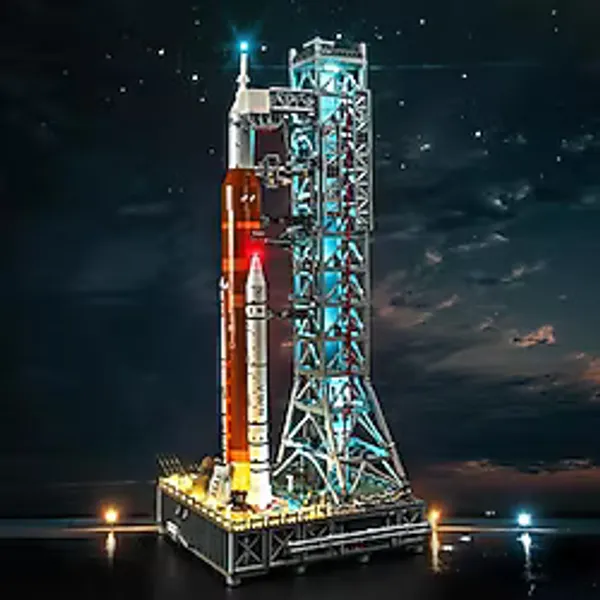 LocoLee Lego NASA Artemis Uzay Fırlatma Sistemi 10341 için LED Işık Kiti (Model Yok Sadece Işık) Yaratıcı Aydınlatma Seti Aksesuarları Lego 10341 Seti ile Uyumlu (Standart Versiyon Işık Kiti)