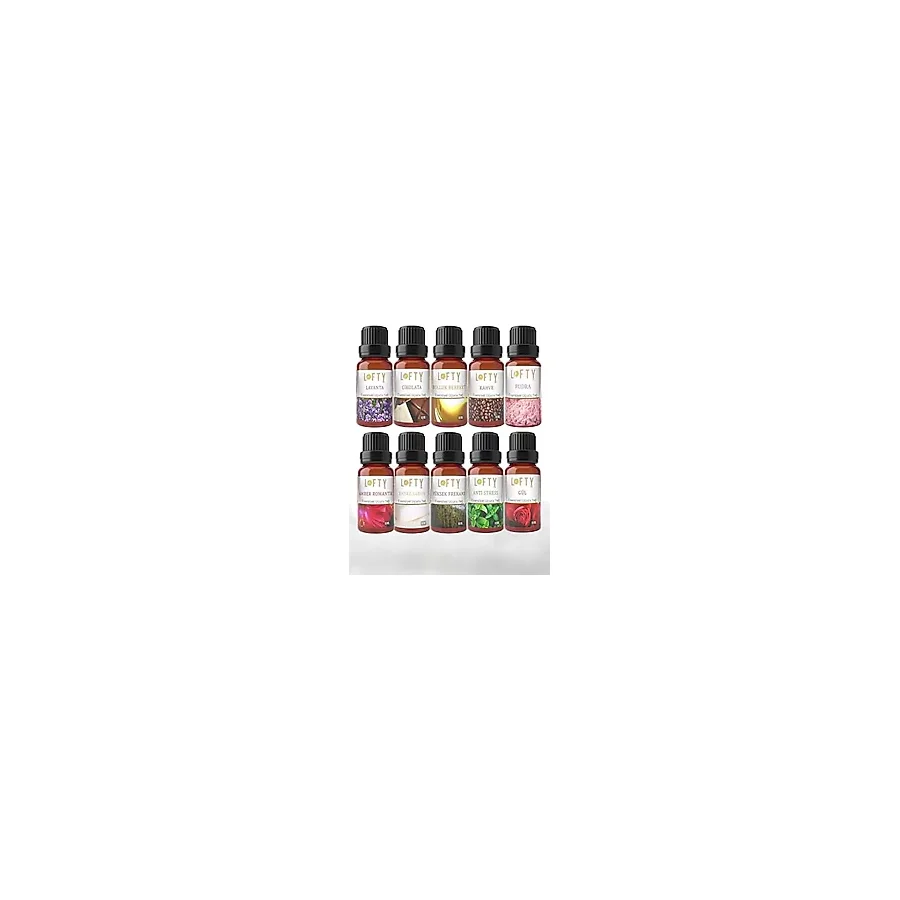 Lofty 10'lu Set Uçucu Yağ Buhurdanlık Esansı Oda Kokusu Esansiyel Yağ Buhur Yağı 10ml
