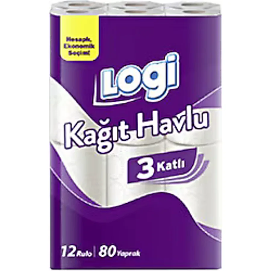 Logi 3 Katlı 12'li Kağıt Havlu