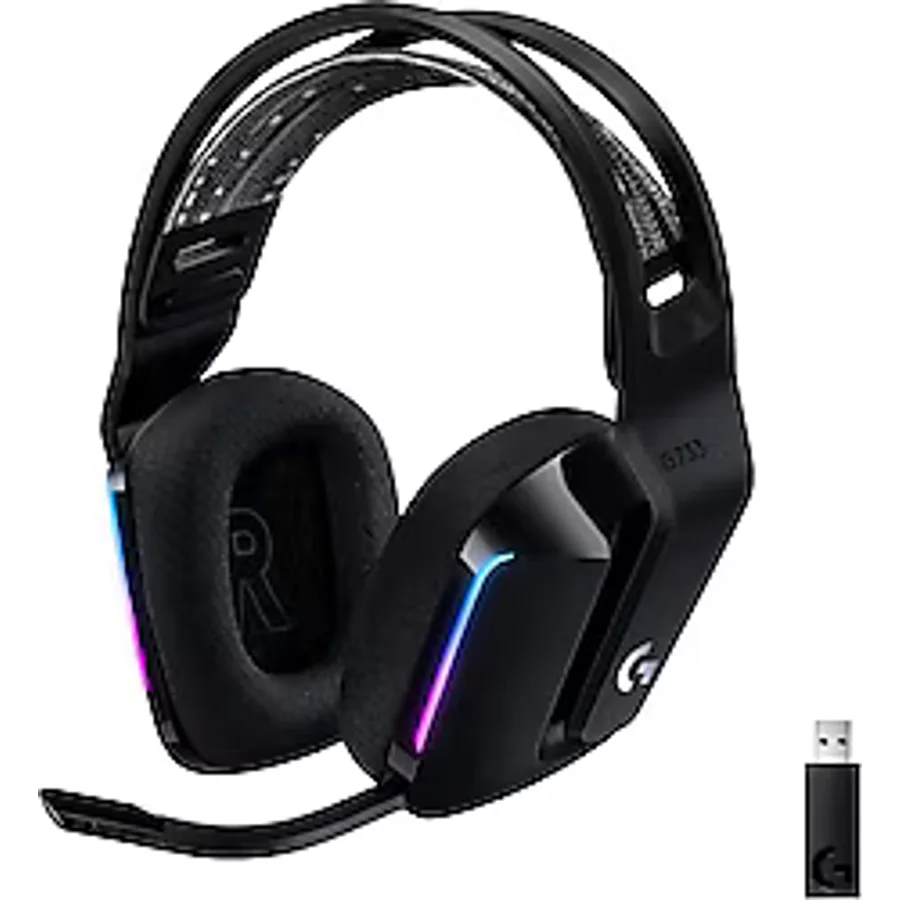 Logitech G733 Lightspeed Siyah RGB 7.1 Kablosuz Kulak Üstü Oyuncu Kulaklığı görsel 2