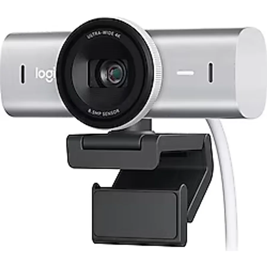 Logitech MX Brio Açık Gri 4K Ultra HD Mikrofonlu Webcam