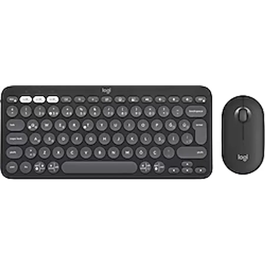 Logitech Pebble 2 Combo 920-012245 Siyah TKL Kablosuz Klavye Mouse Seti