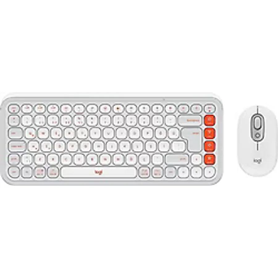 Logitech Pop Icon Combo 920-013076 Beyaz Kablosuz Klavye Mouse Seti
