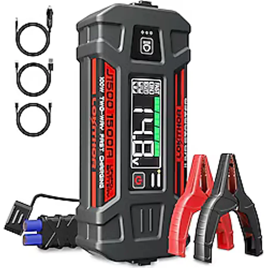 Lokithor J1500 12V 1500A LifePO4 Akıllı Akü Şarj Cihazı