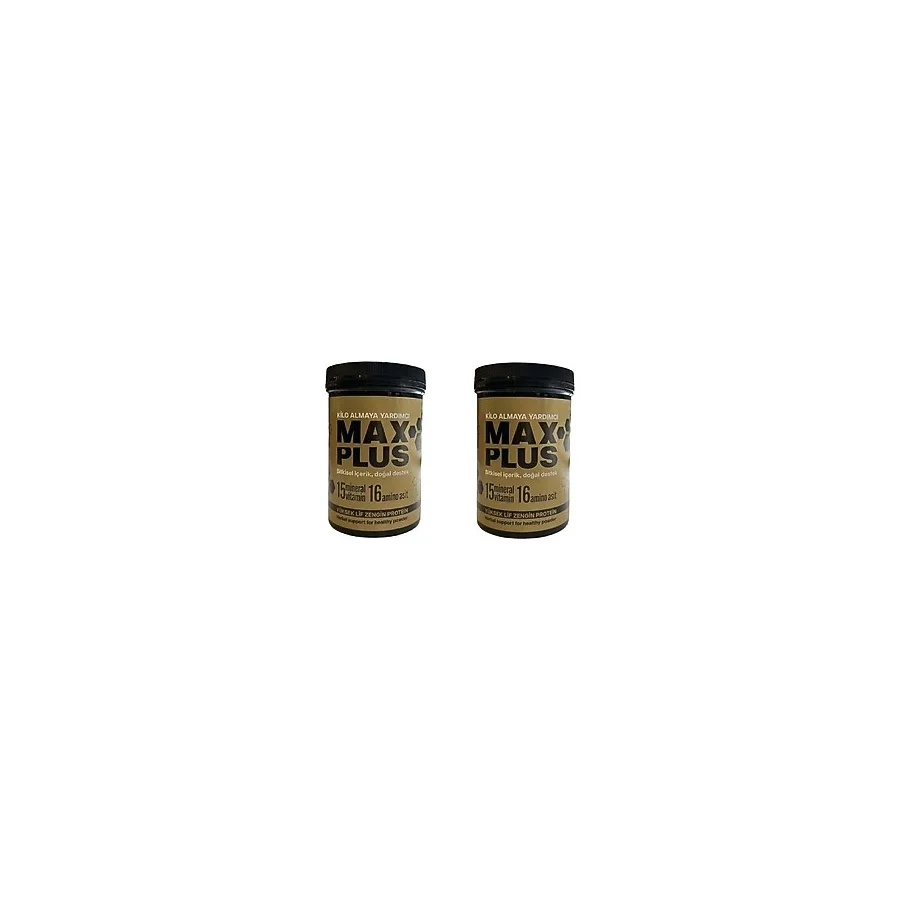 Lokman Sena Sultan Maxplus 550GR Doğal Bitkisel Içerik 15 Mineral Vitamin 16 Amino Asit, Kilo Almaya Destek Içecek, 2 Adet - Bitki Çayı