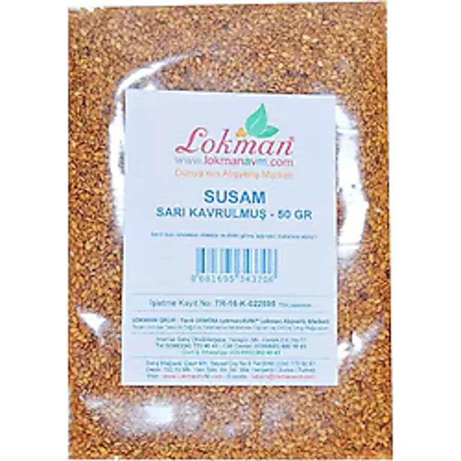 LokmanAVM Kavrulmuş Sarı Susam 50 gr