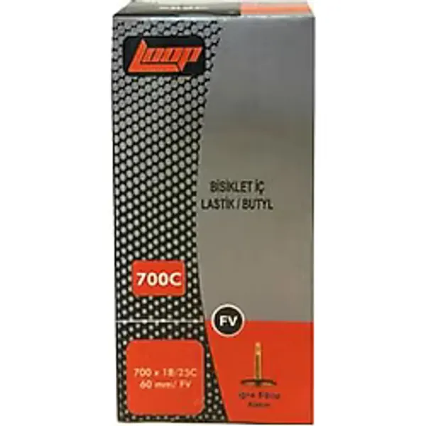 Loop 700x18/25c Ince Sibop Bisiklet Iç Lastiği 60mm Fv