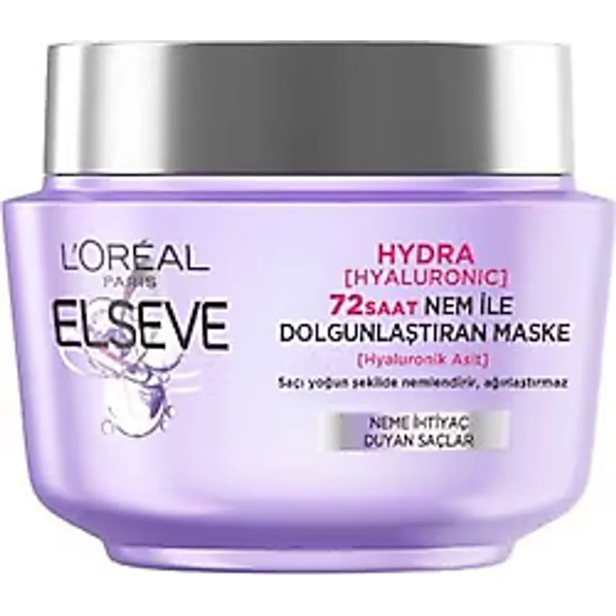 Loreal Elseve Hydra Hyaluronic 72 Saat Nem İle Dolgunlaştıran Maske 300 ml